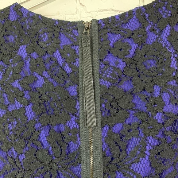 𝅺KOHL’S Simply Vera Blue/Purple & Black Lace Dress 2P - Picture 5 of 11